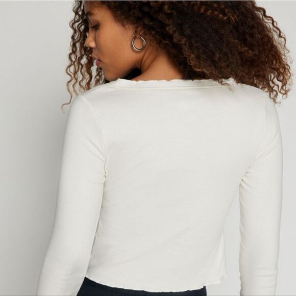 Urban Outfitters/Kimchi Blue Melissa Tie-Front Top NEW - Picture 8 of 8